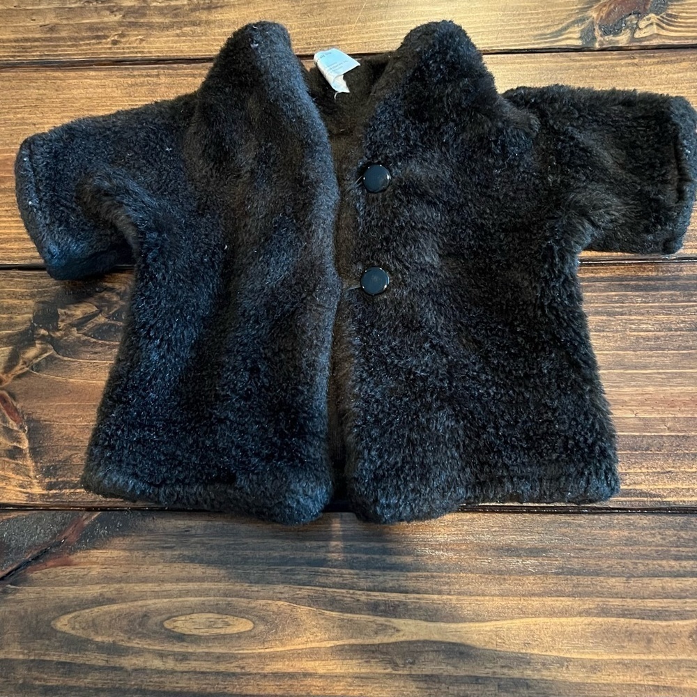 Lauren Bearcall brown fuzzy jacket, one size, stuffed animal, GUC, collectible
